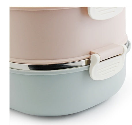 304 Stainless Steel Square Insulated Lunch Box Multi-layer