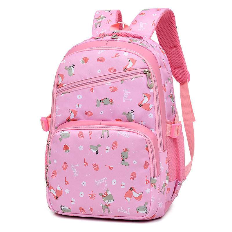 Outdoor Large-capacity Children's School Bag Cartoon Print Backpack Decompression Backpack